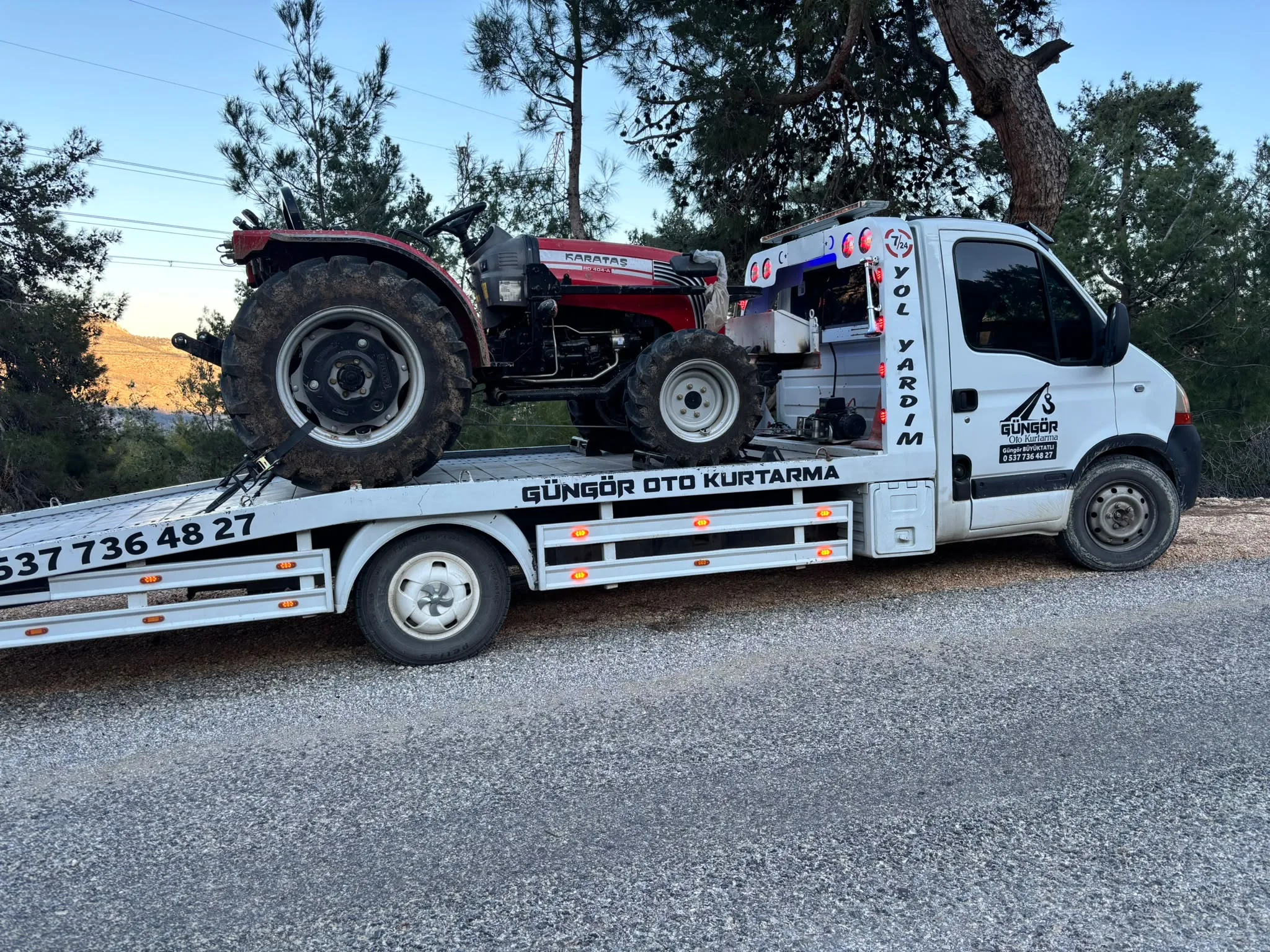 Mut oto çekici çalışması
